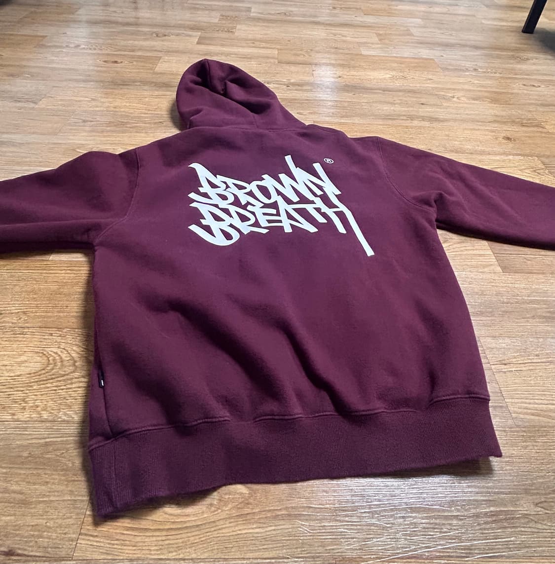 브라운브레스 후드티 버건디 상품이미지2