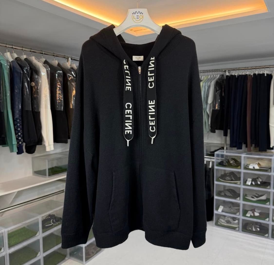 [리오브전포점] 셀린느 오버 스트링 캐시미어 울 후드집업 상품이미지1