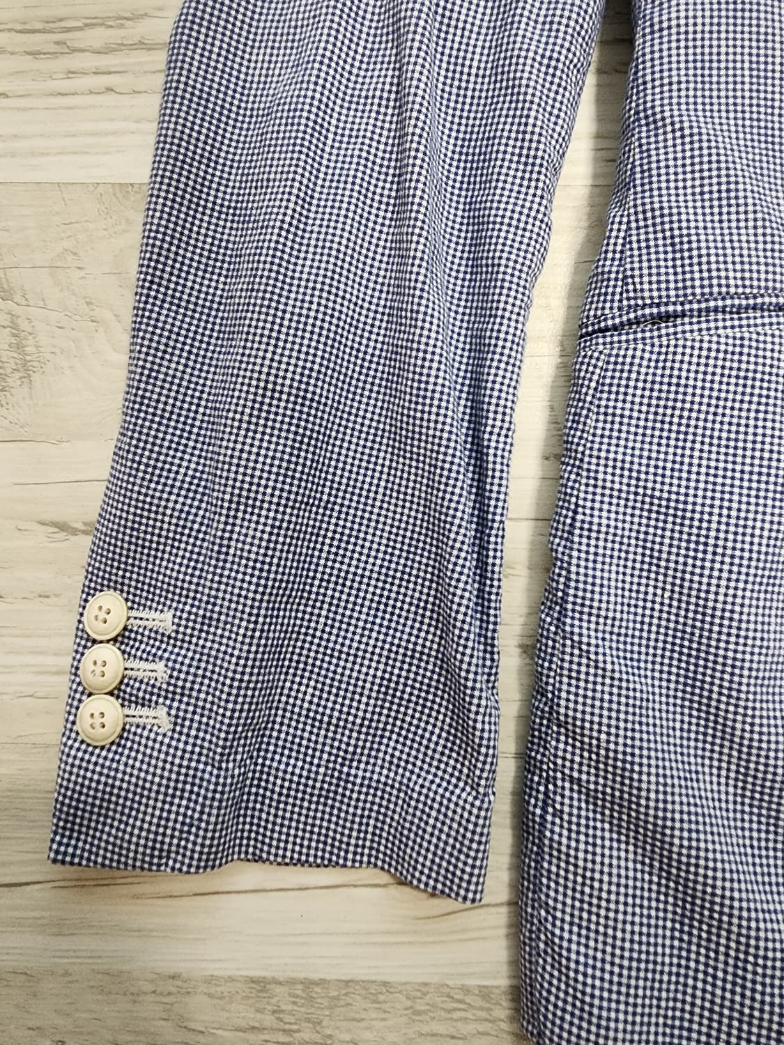 커스텀멜로우 린넨 블렌디드 면 자켓 팜. 38(100)사이즈 블레이저   상품이미지3