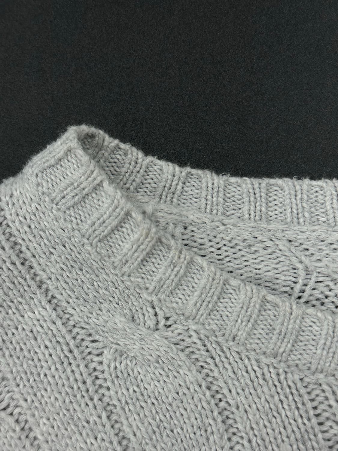 폴로 랄프로렌 그레이 케이블 니트 스웨터 상품이미지6