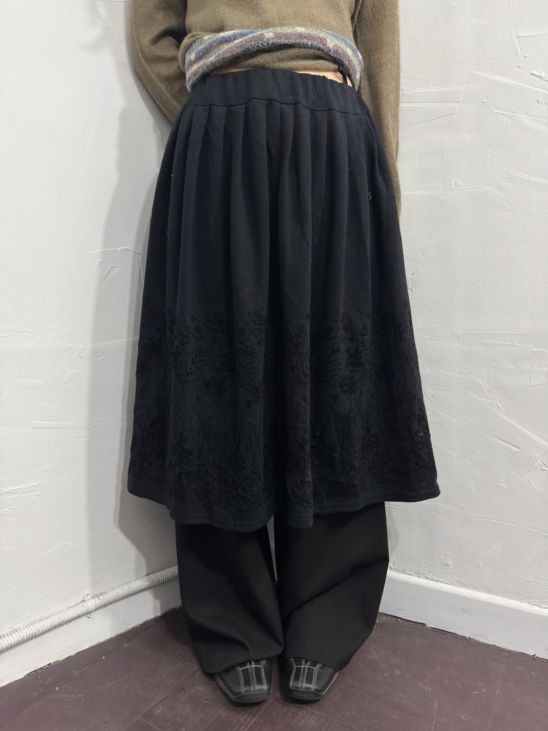 oriental pleats skirt 상품이미지1