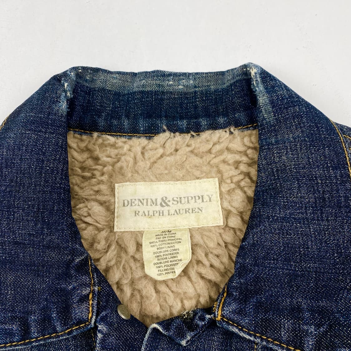 폴로 데님&서플라이 성조기 양털 데님 트러커 자켓 (98) 상품이미지7