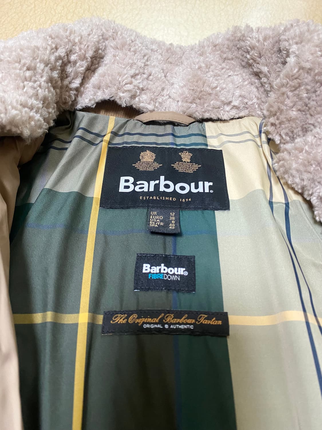 바버 윈터 리데스데일 퀼팅 (베이지. 여성) 상품이미지4