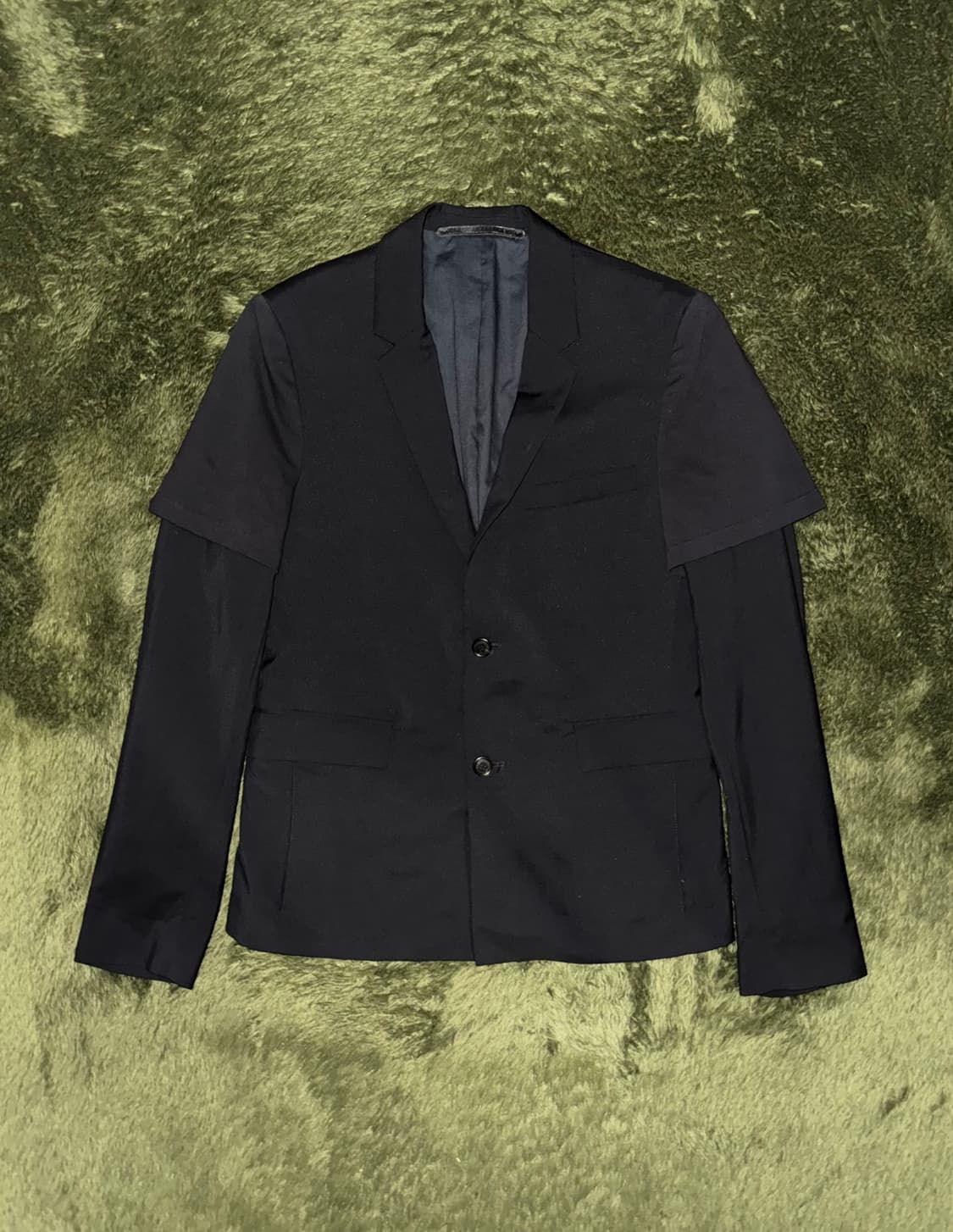 [50] 크리스 반 아쉐 13AW 더블 슬리브 블레이저 자켓 블랙 상품이미지1