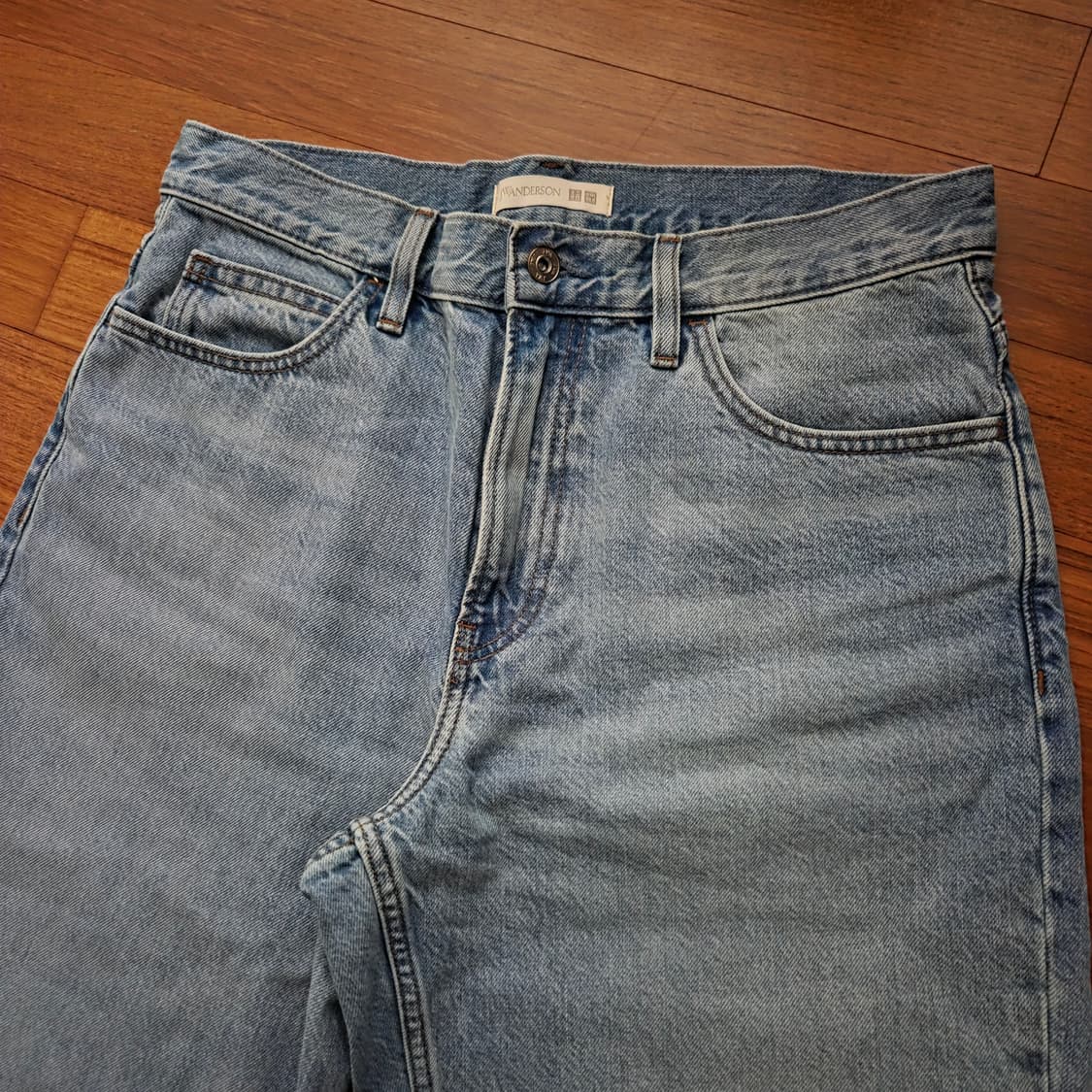 유니클로 JW앤더슨 스트레이트 진 63블루 31사이즈 상품이미지3