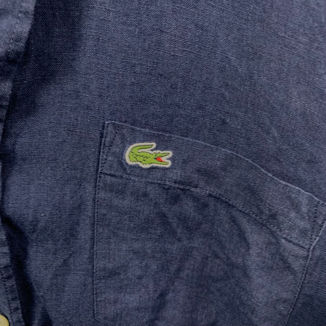 라코스테 자수로고 네이비 옥스포드 셔츠 상품이미지4