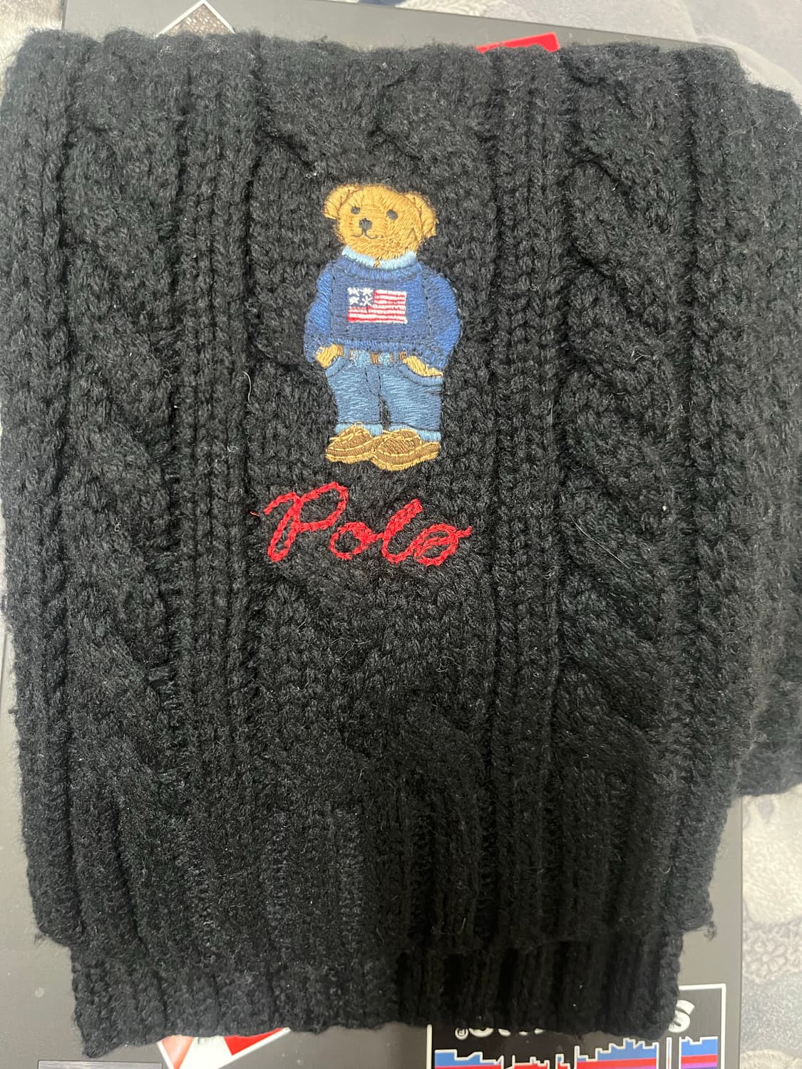 폴로 랄프로렌 꽈베기 니트머플러 상품이미지1