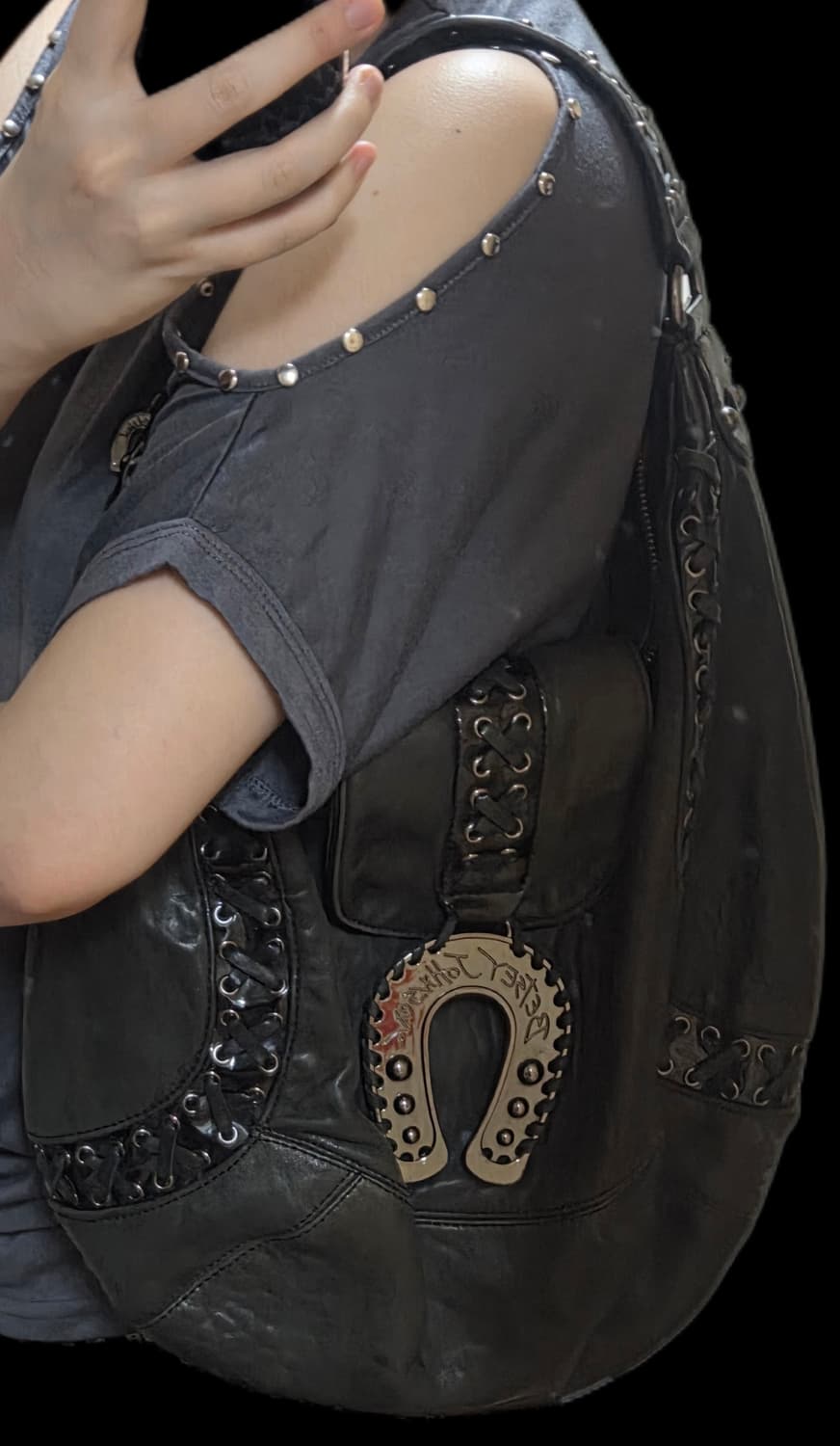 펑크st 코르셋 아일렛 숄더백 상품이미지4