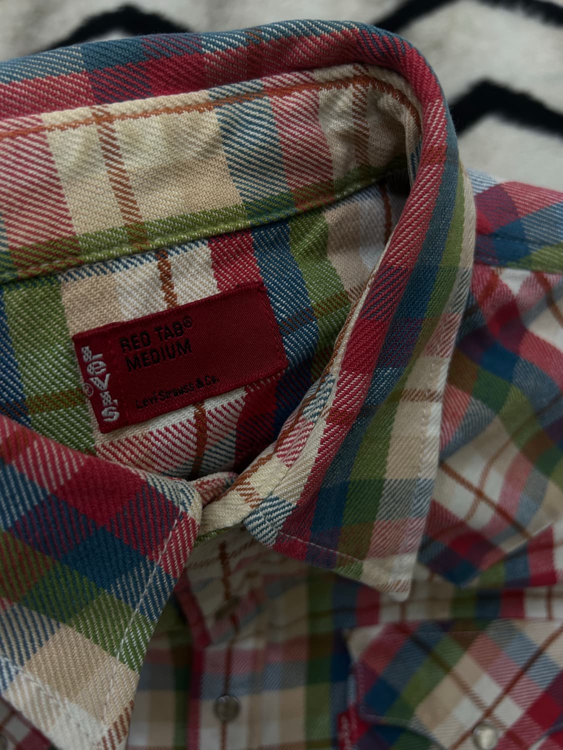 [M]리바이스 레드탭 멀티컬러 울 웨스턴 셔츠 상품이미지5