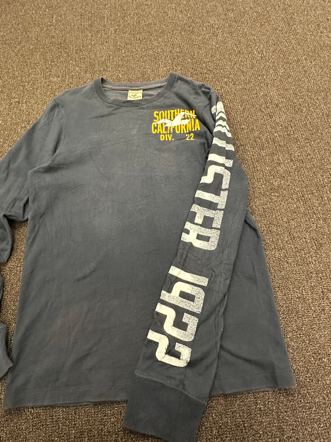 S)홀리스터 빈티지 네이비 그래픽 롱슬리브 상품이미지6