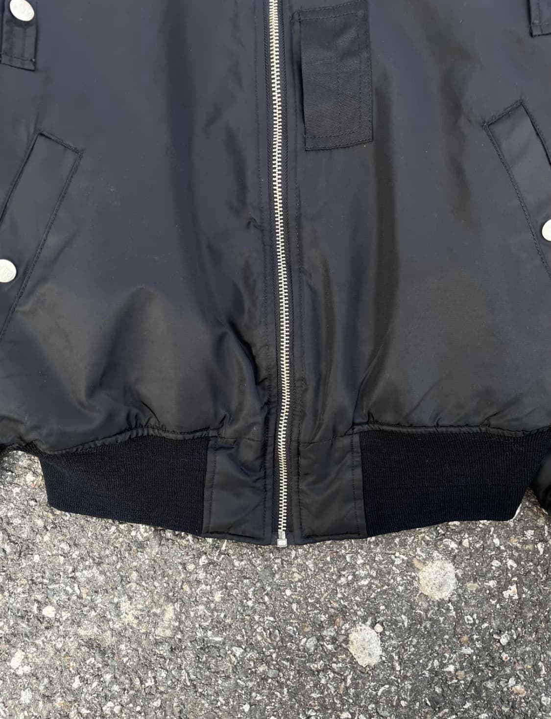 90s Japanese MA-1 Bomber Jacket (Black) 상품이미지5