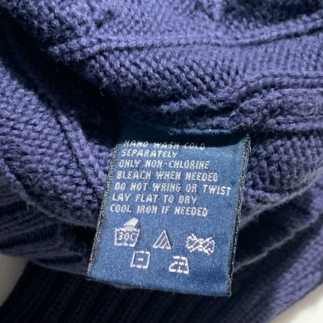 폴로 케이블 후드 니트집업 상품이미지5