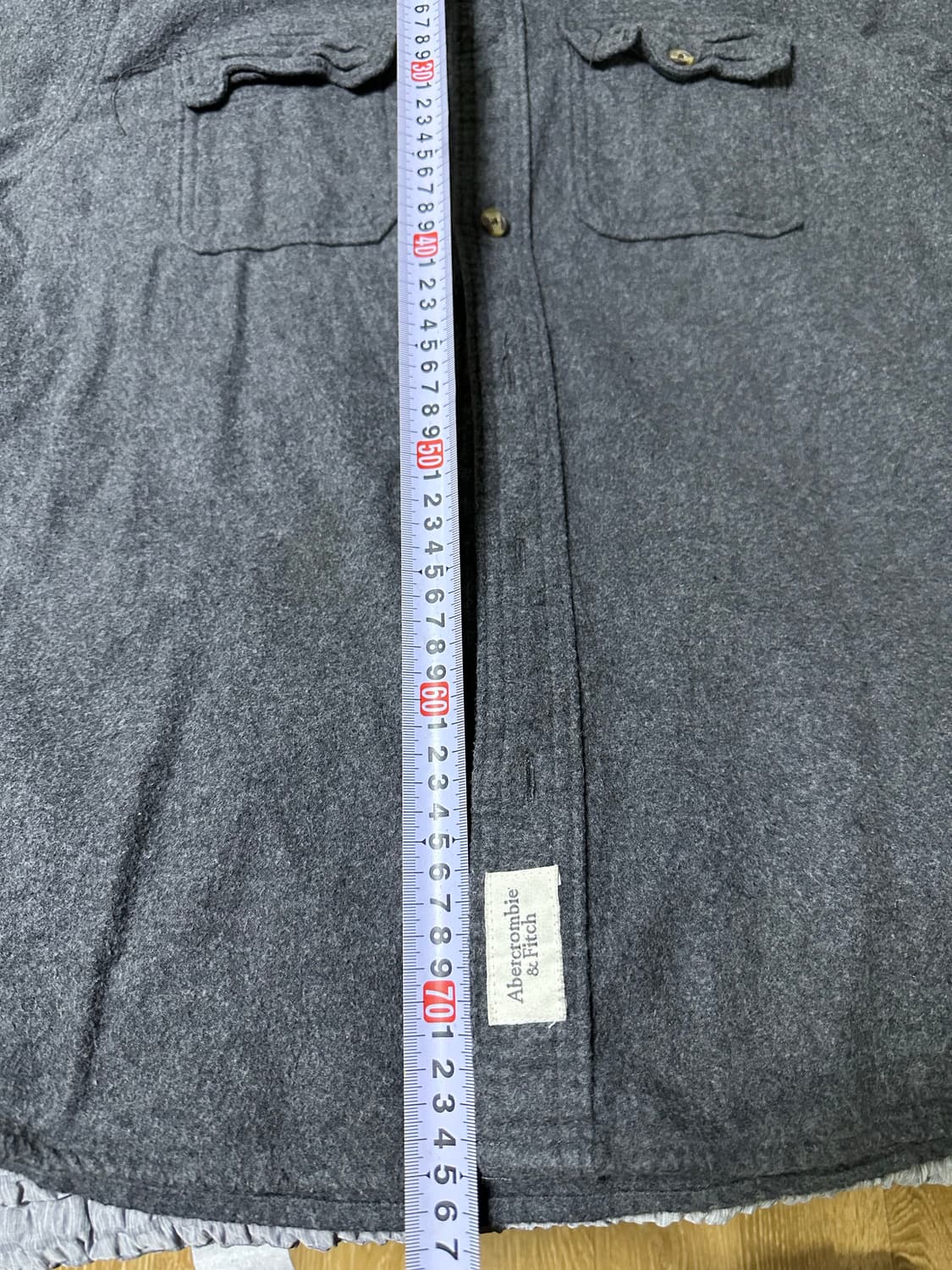 아베크롬비 그레이 포켓 셔츠 남방 상품이미지6
