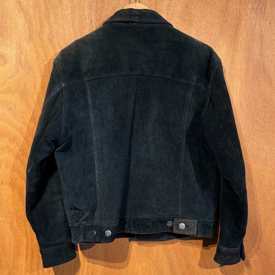 빈티지 헤비 카우레더 스웨이드 트러커 자켓 L 누벅 상품이미지5