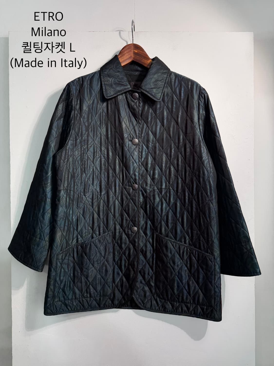 [L] Etro 에트로 페이즐리 퀼팅 자켓 (made in Italy) 상품이미지1