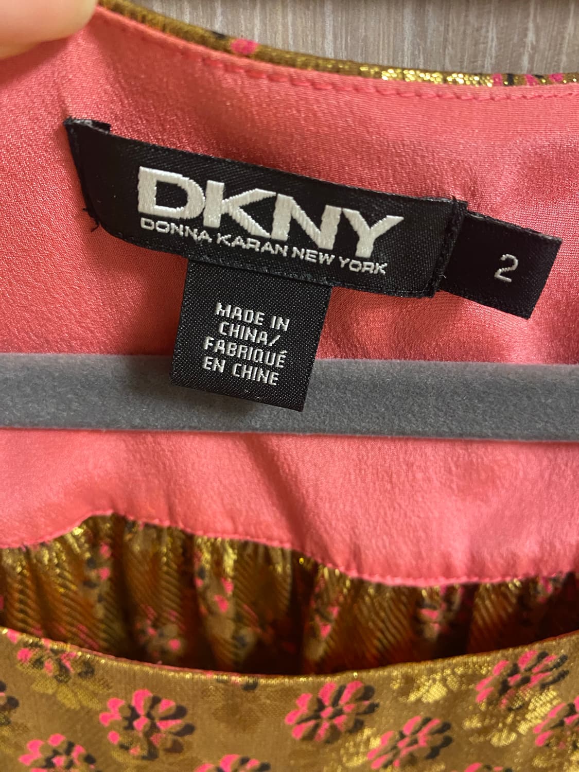 dkny 금사 실크 원피스 상품이미지3