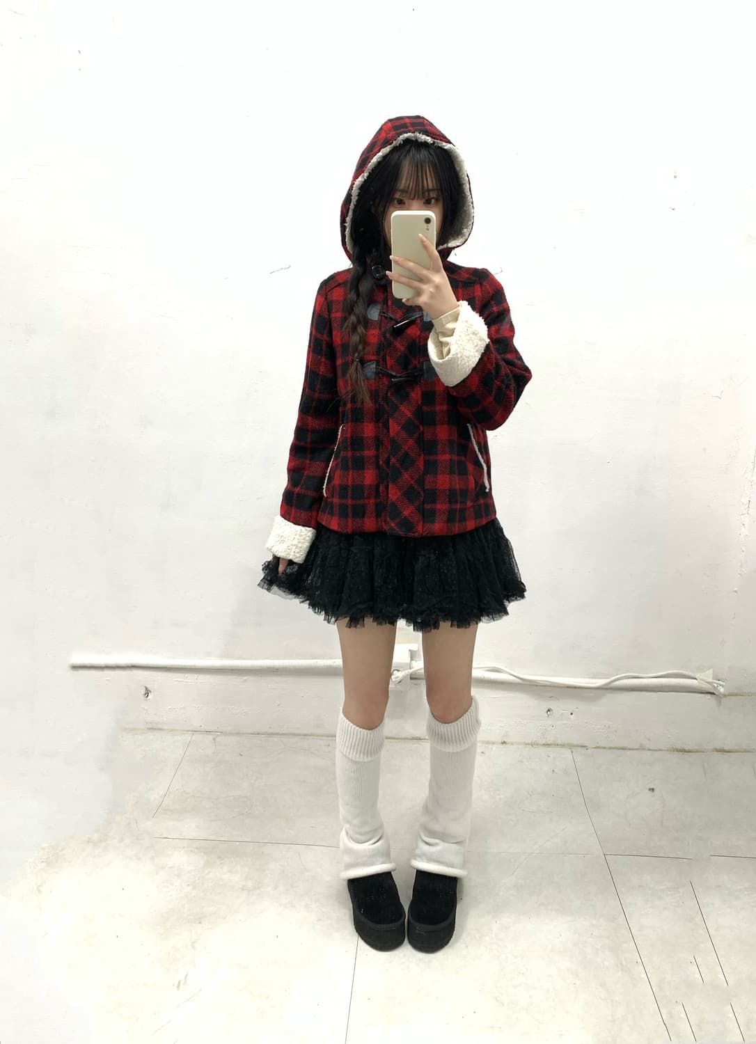 [ROTE ROSE] 캐캐체 아무, 데스노트 미사깔 폭닥 코트 상품이미지4