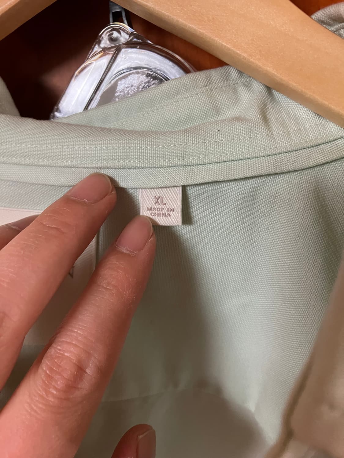 유니클로 JWA 옥스포드셔츠 XL 그린 상품이미지3