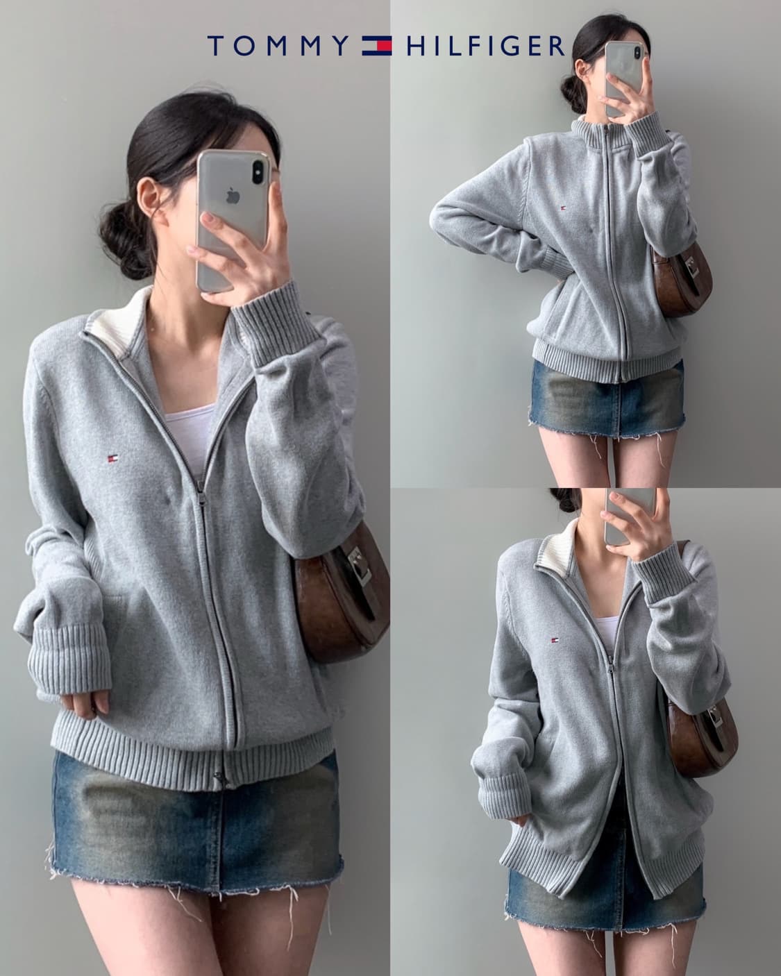 타미힐피거 니트 집업 상품이미지1