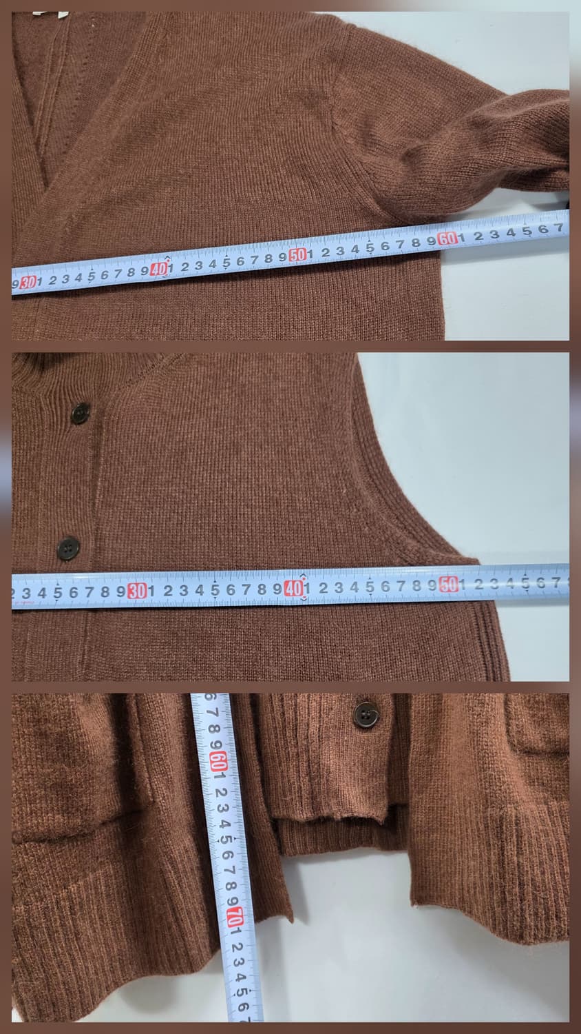 1686 g studio 브라운 울니트 가디건/베스트 세트 여성88 상품이미지7