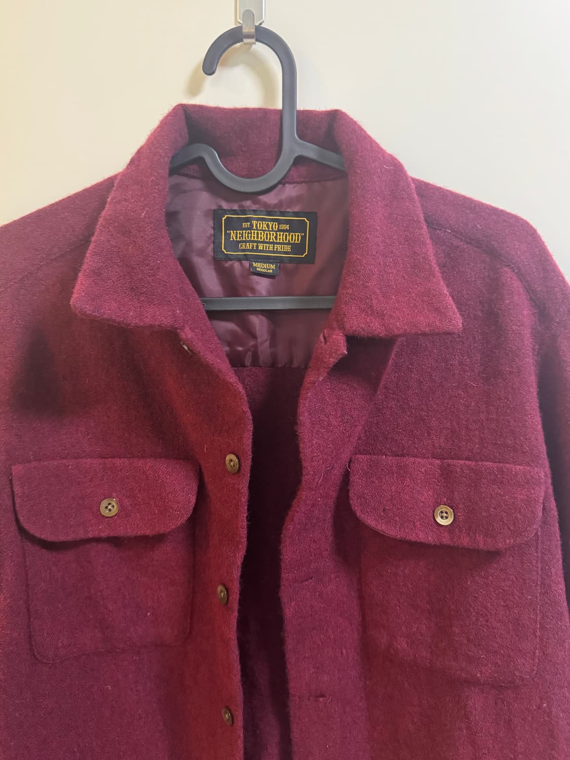 네이버후드 울 80% 셔츠 상품이미지3