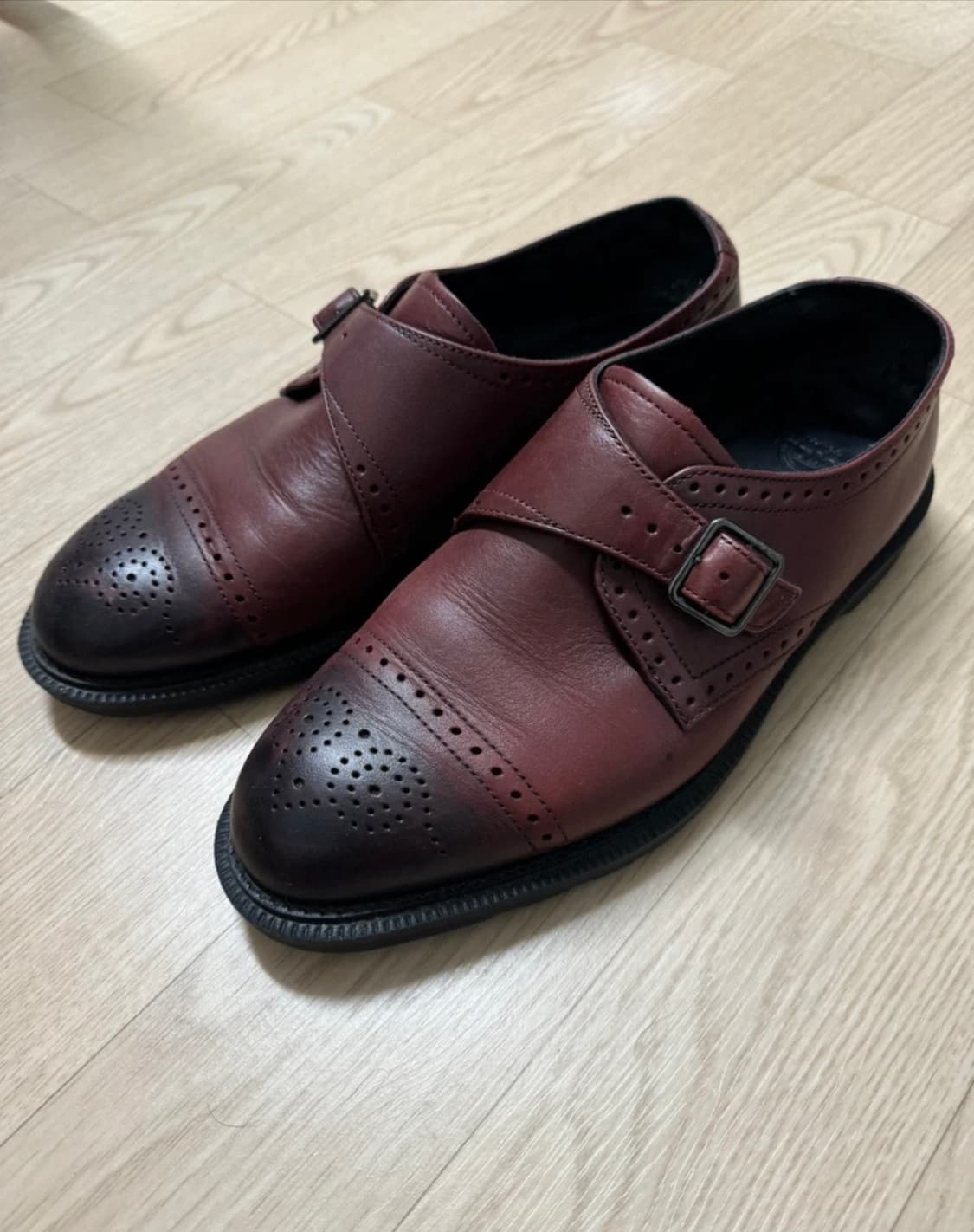 닥터마틴 버건디 스트랩 구두 260 상품이미지1