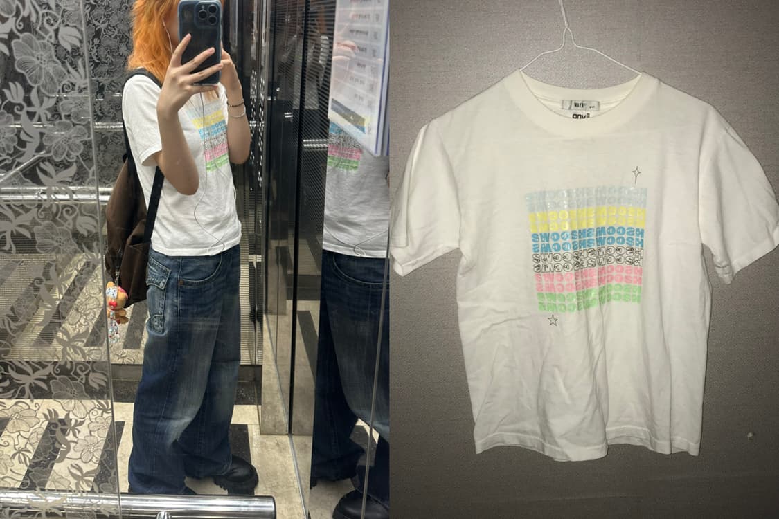 white short-sleeved T-shirt 상품이미지2