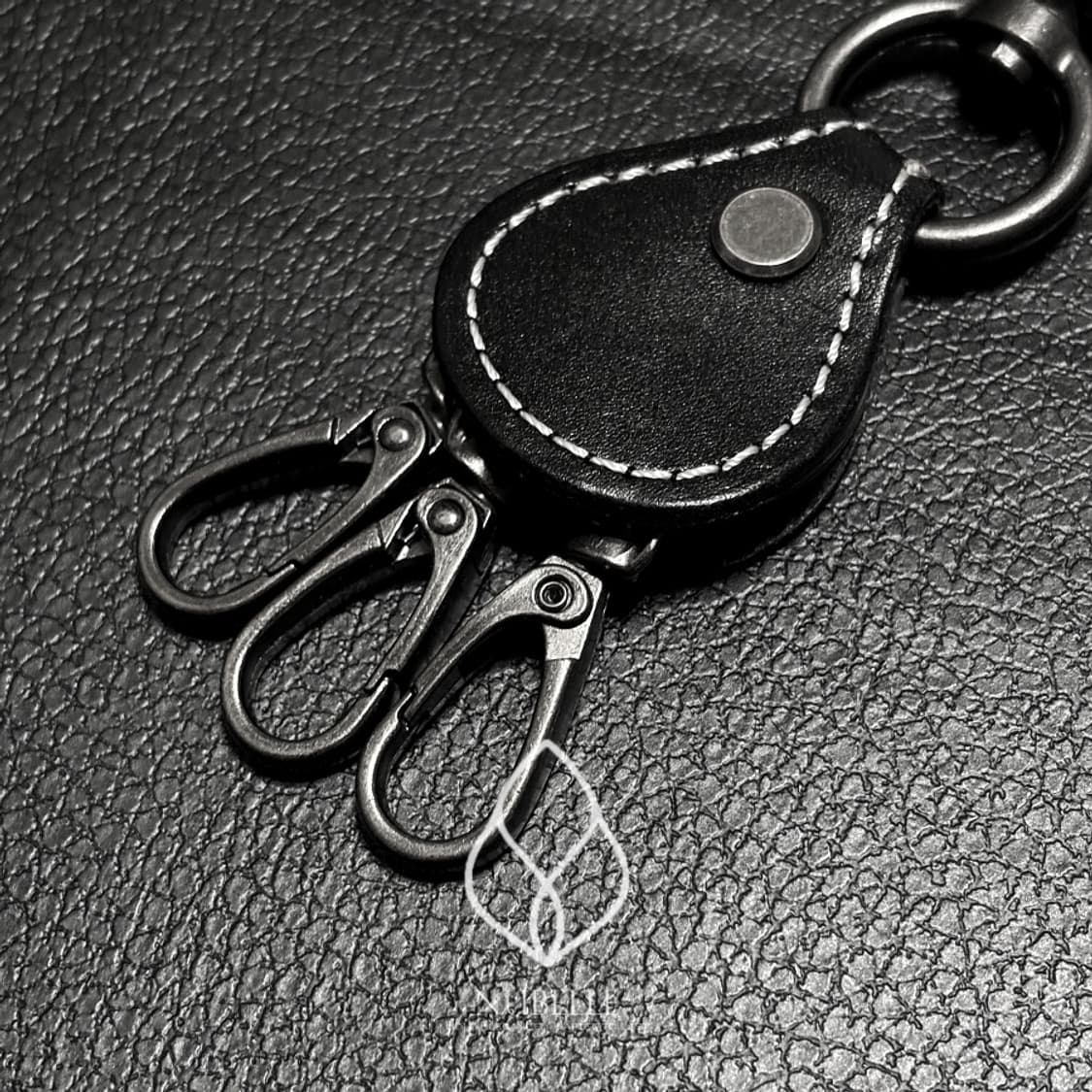 🌗 Vintage leather keyring / 빈티지 소가죽 키링 상품이미지4