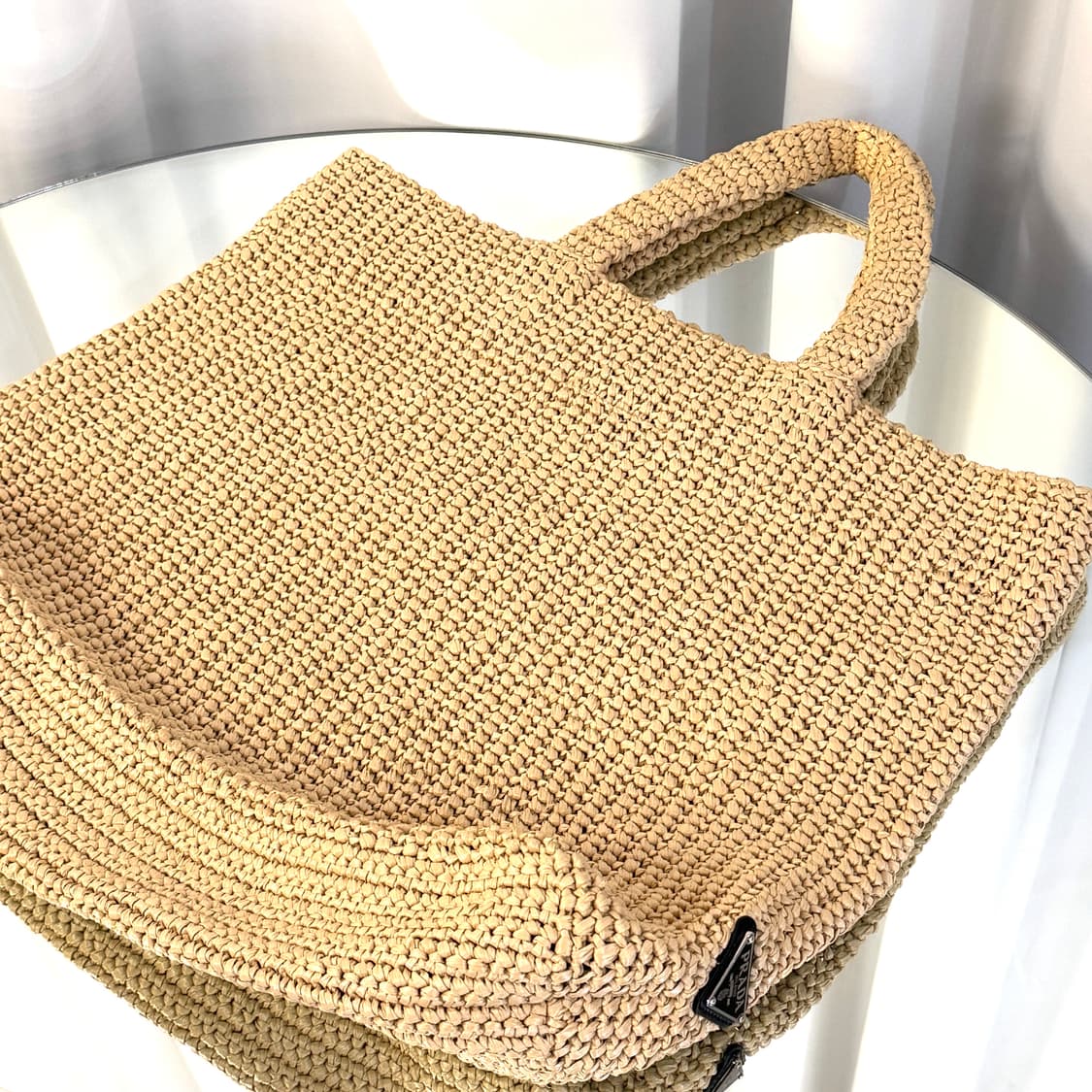 프라다 라피아 크로셰 네트 토트백 숄더백  상품이미지6