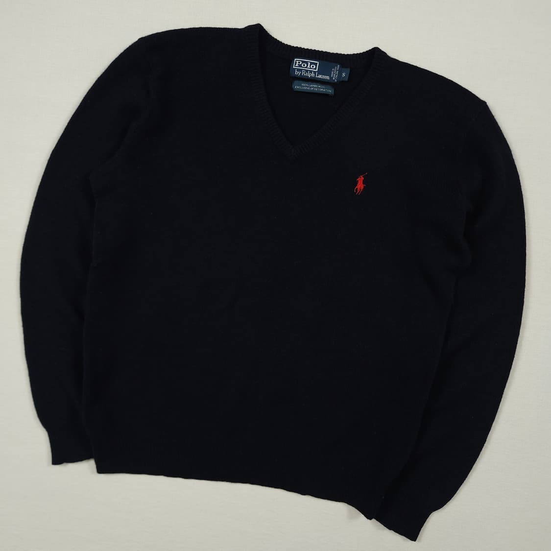 S(90) 폴로 랄프로렌 램스울 니트 네이비 상품이미지2