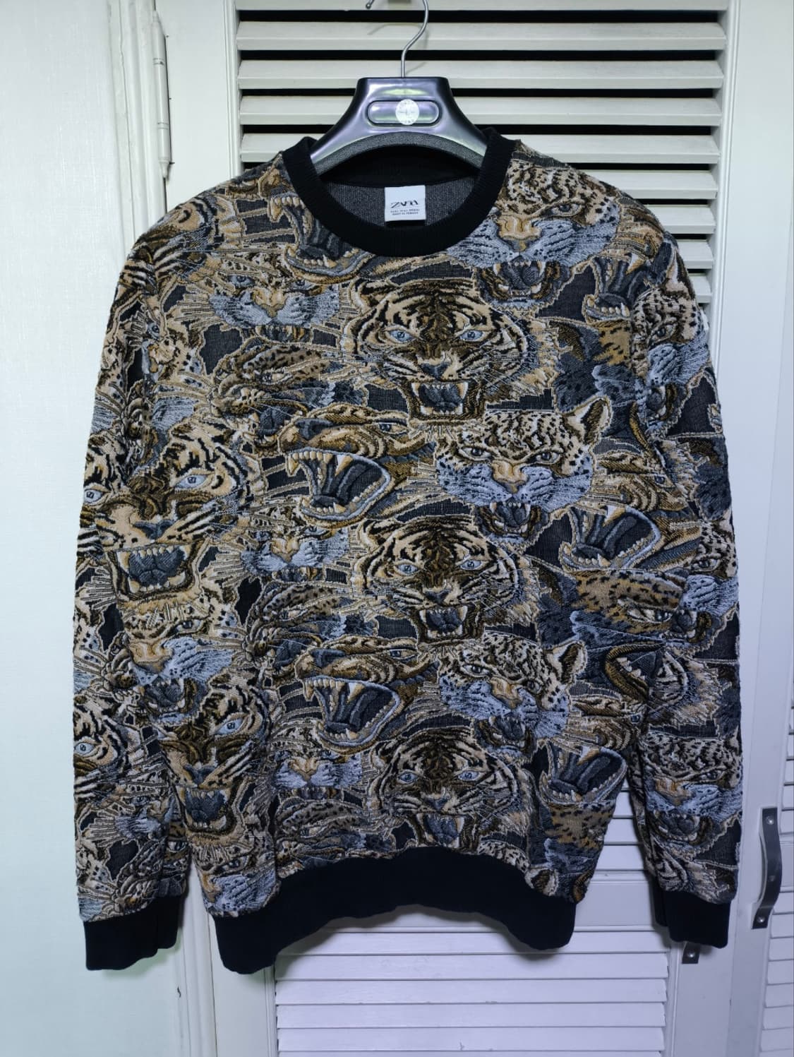 USA L 자라 타이거 크루넥 스웨트 맨투맨 상품이미지1