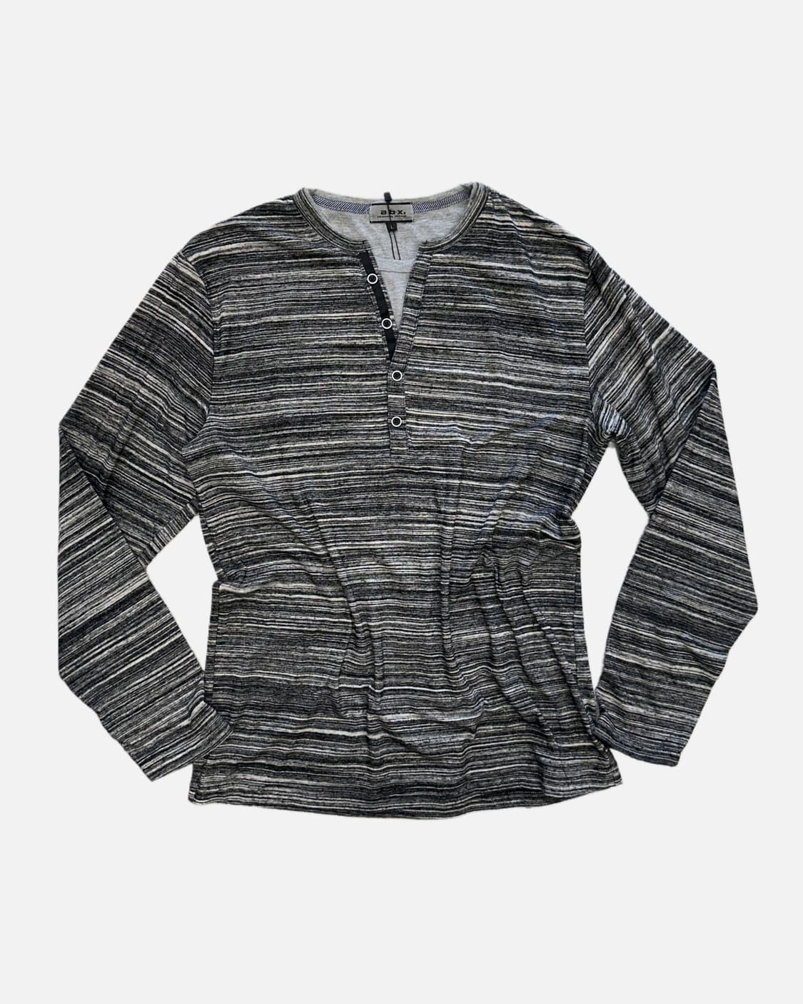 grunge stripe button t-shirt 상품이미지1