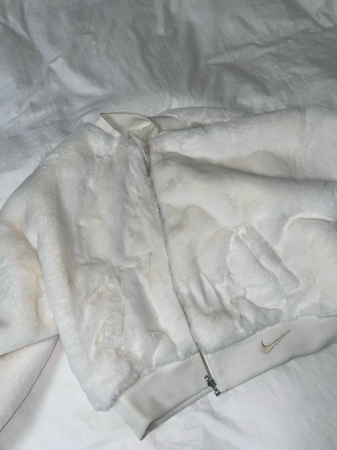 나이키 리버시블 붐버 퍼 자켓 아이보리 상품이미지3