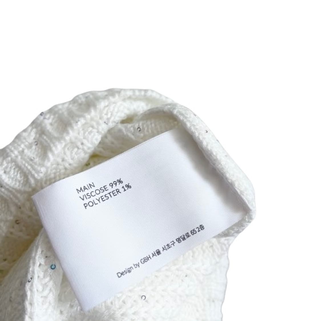 미착용 23SS GBH 스팽글 얀 라인 니트 상품이미지4