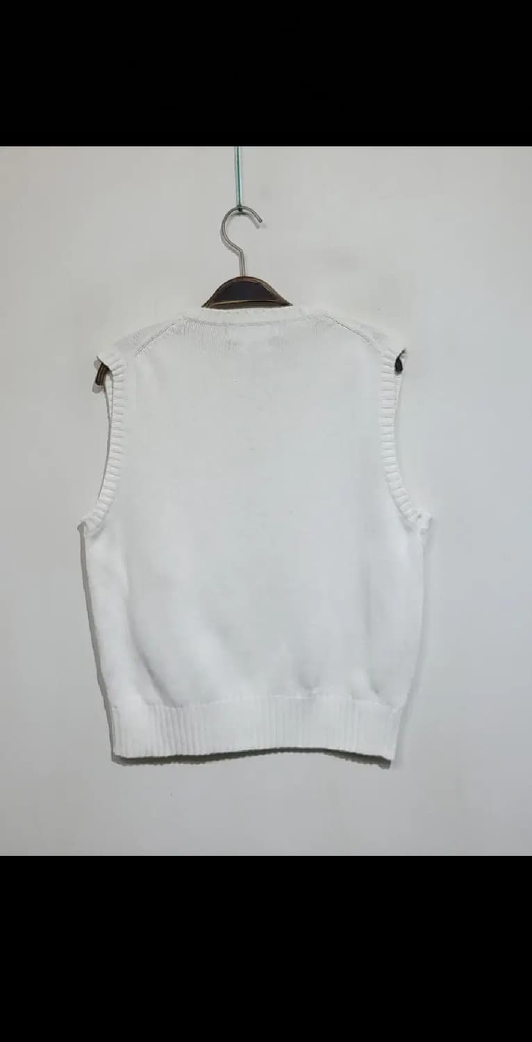 (95) 랄프로렌 폴로 니트조끼 화이트 로고 베스트 브이넥  상품이미지6