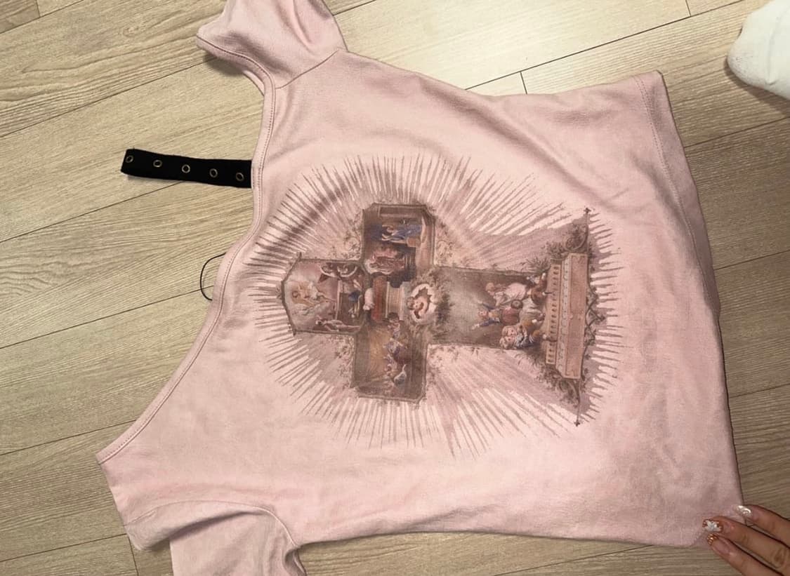 달링유어배드 오프숄더 티셔츠 상품이미지1