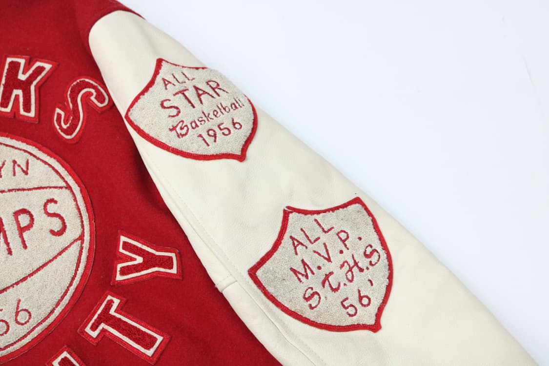 트루릴리전 빈티지 레드&화이트 바시티 자켓 (L) 상품이미지4