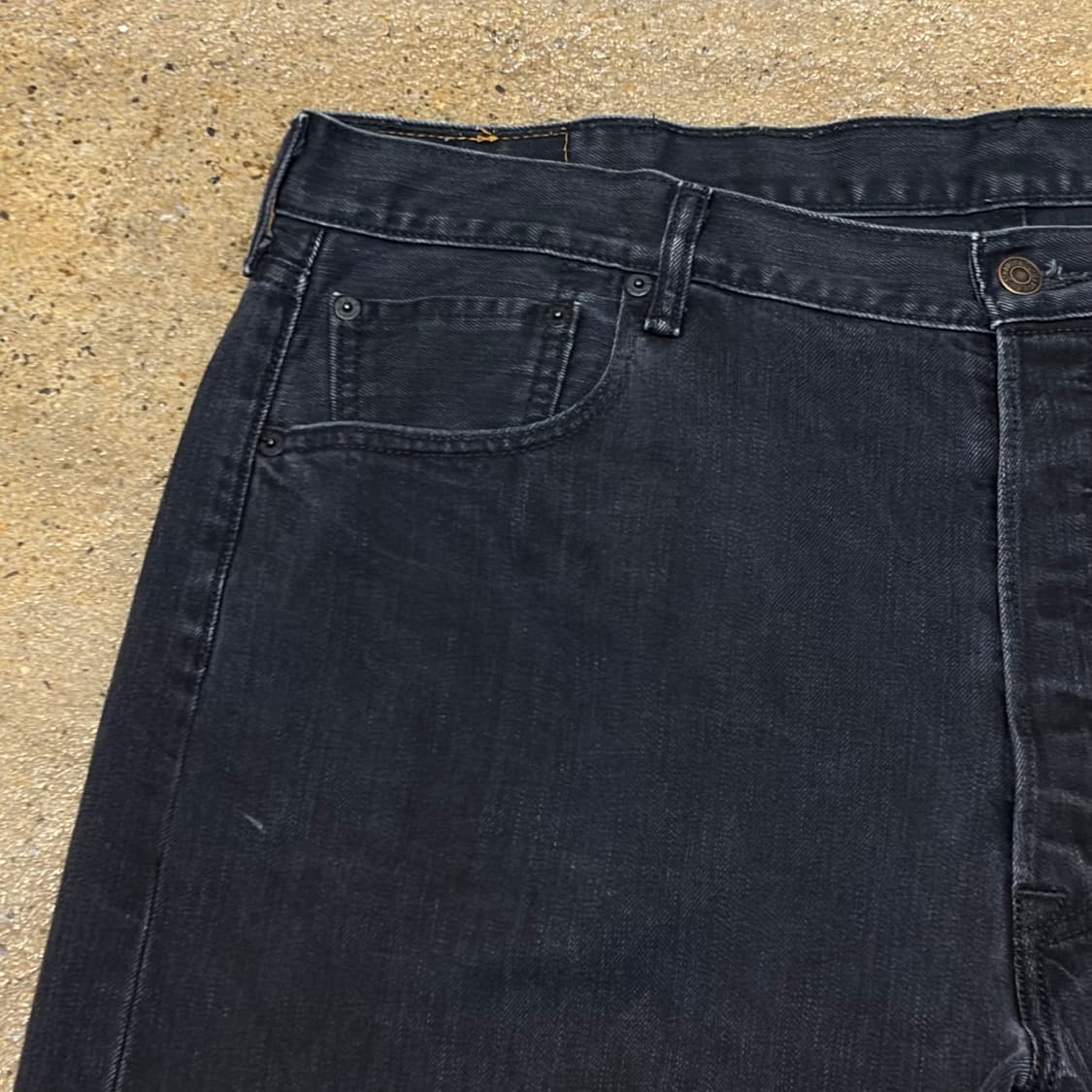 미국 빈티지 리바이스 501 블랙진 흑청 빅사이즈 청바지 상품이미지3