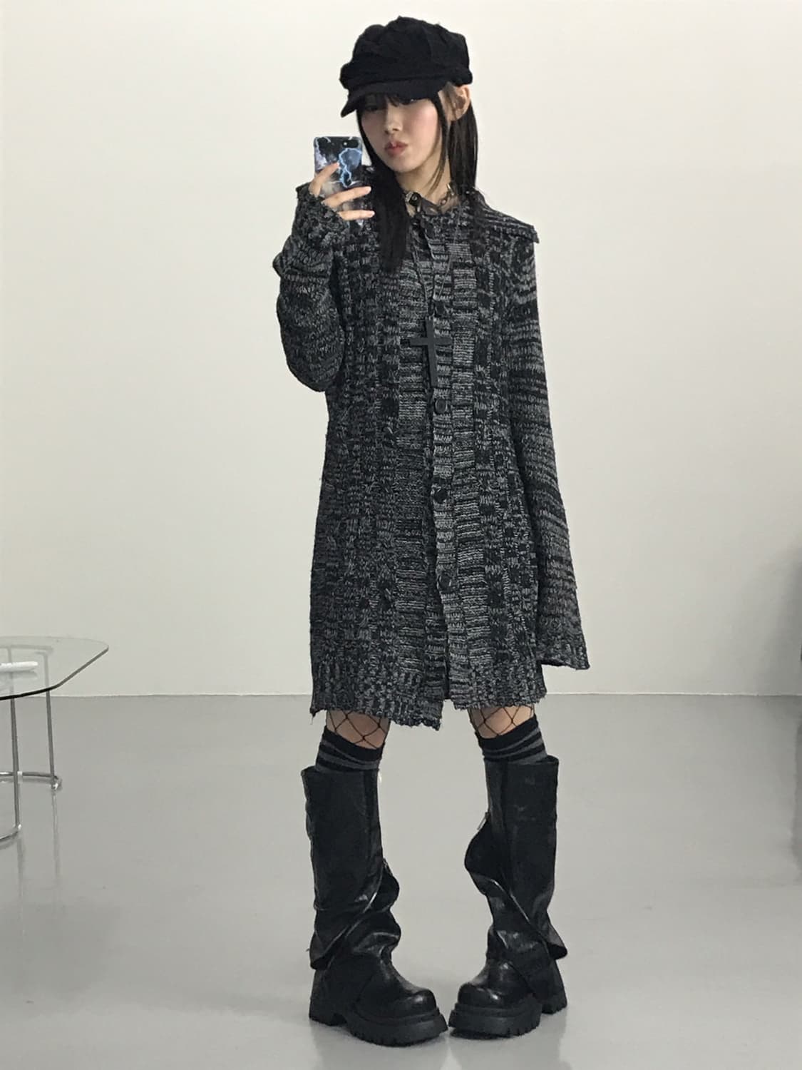 Jpn Acrylic Long Cardigans 상품이미지1