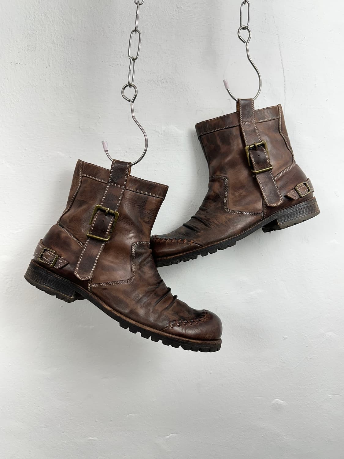 Whoop’EE’ Washed Buckle Engineer Boots 상품이미지4