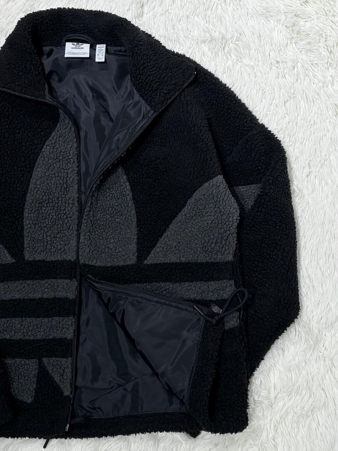 아디다스 빅로고 후리스 집업 상품이미지7