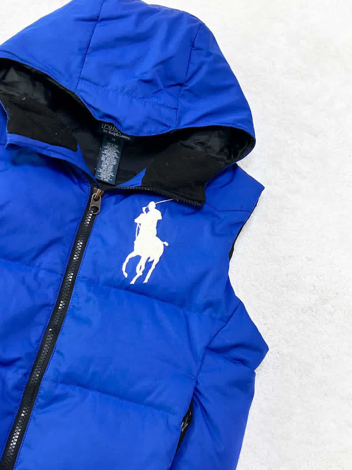 폴로 빅포니 코발트블루 패딩조끼 상품이미지6