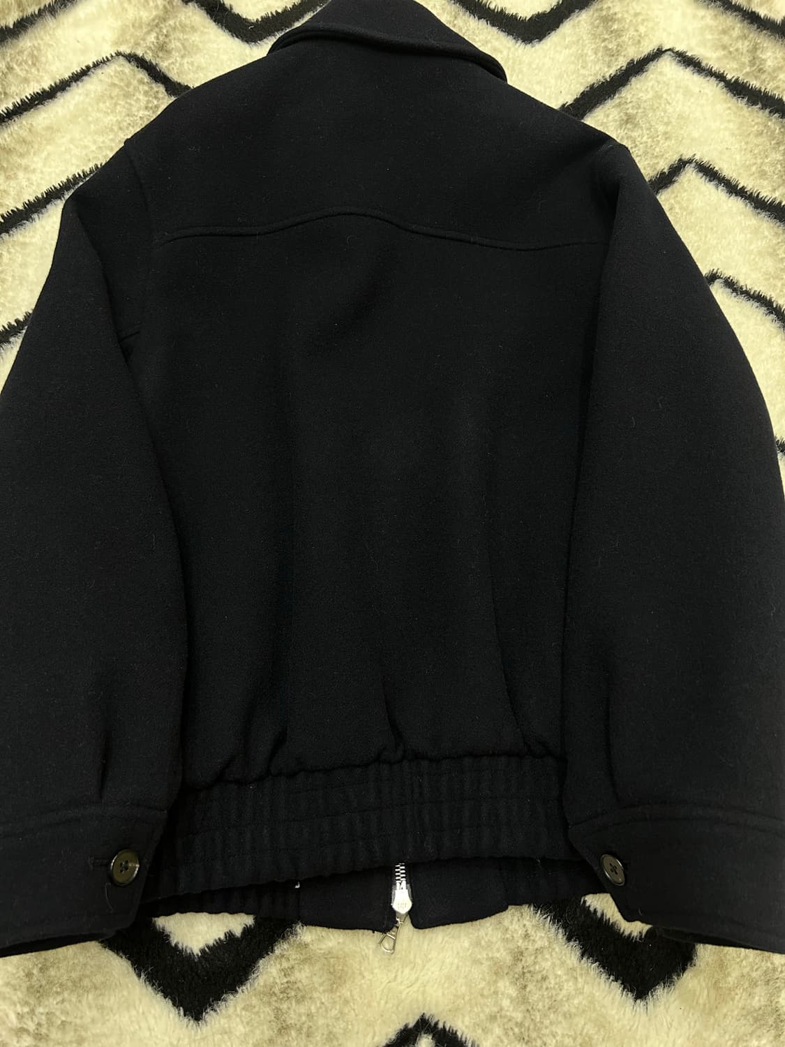 [00]어나더오피스 볼륨 모직 블루종/다크네이비 상품이미지6