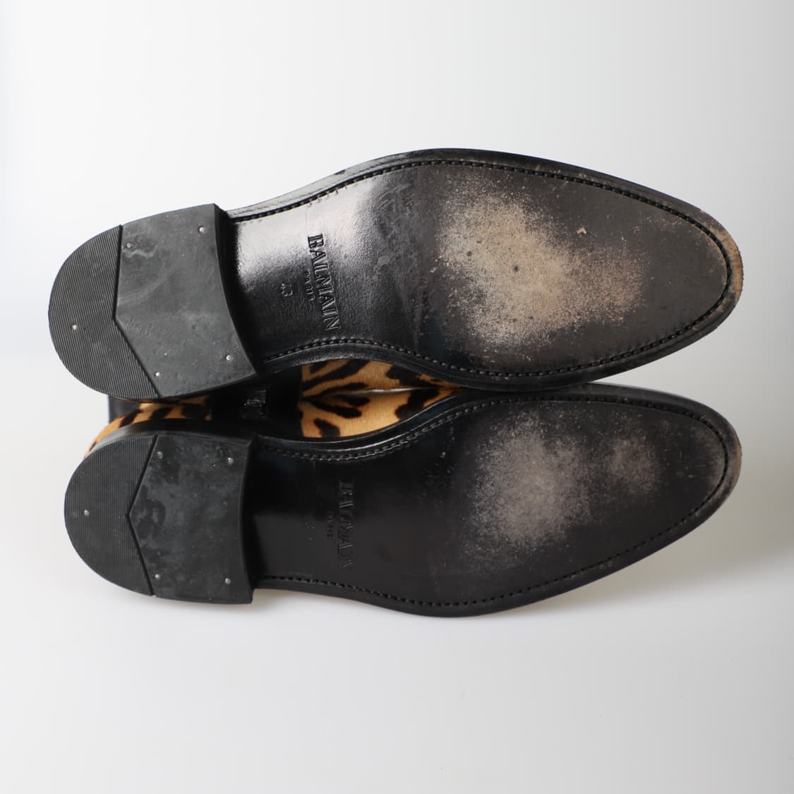 42 / Balmain 발망 레오파드 송치 첼시부츠 상품이미지8