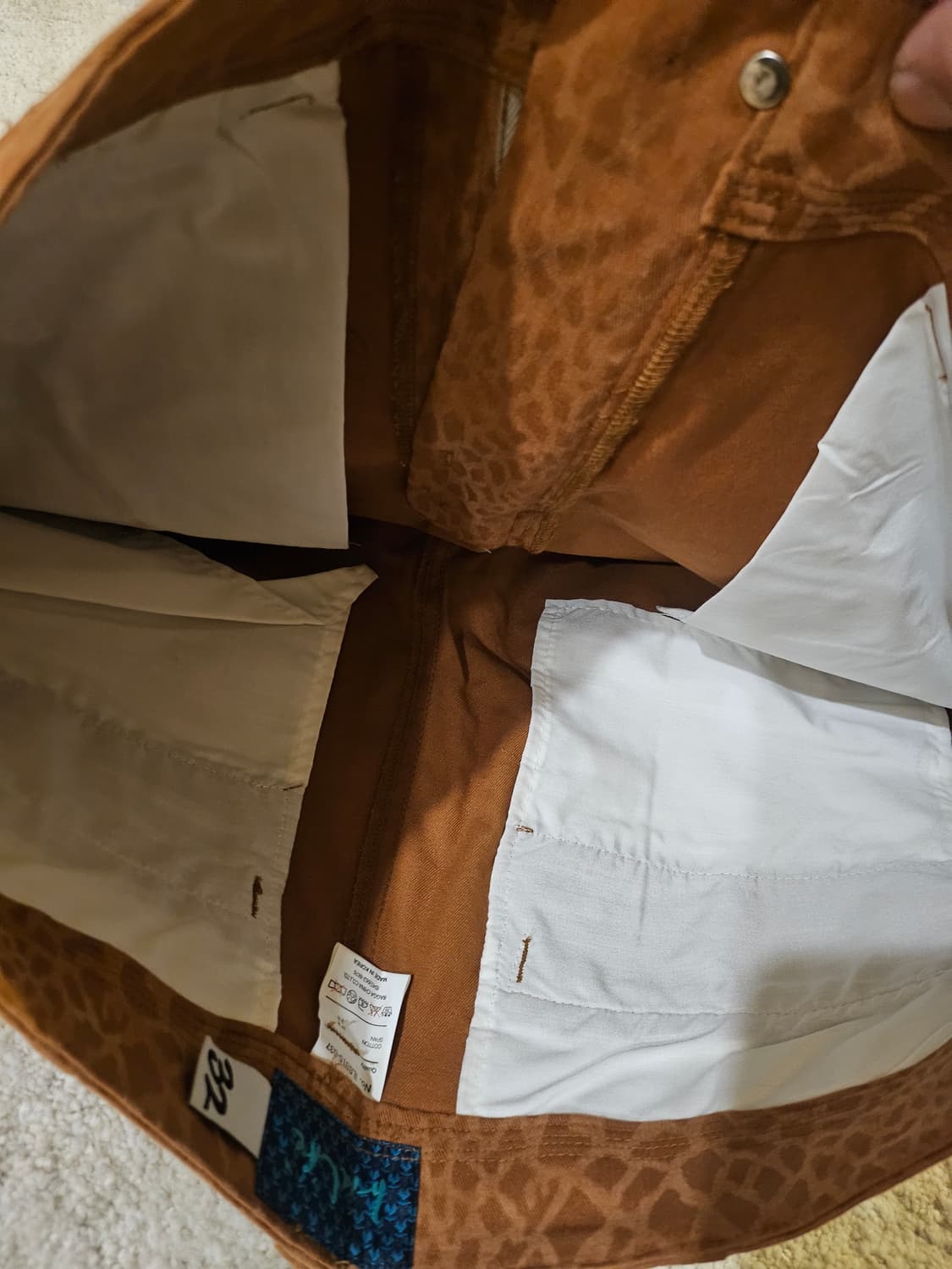 새상품(32)LRIE LIFE 남성 자카드 패턴 카고 버뮤다 팬츠 상품이미지8