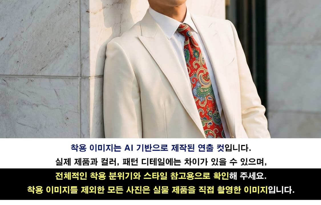 폴로 랄프로렌 실크 레드 페이즐리 넥타이 8.9cm A+~A등급 G16 상품이미지3