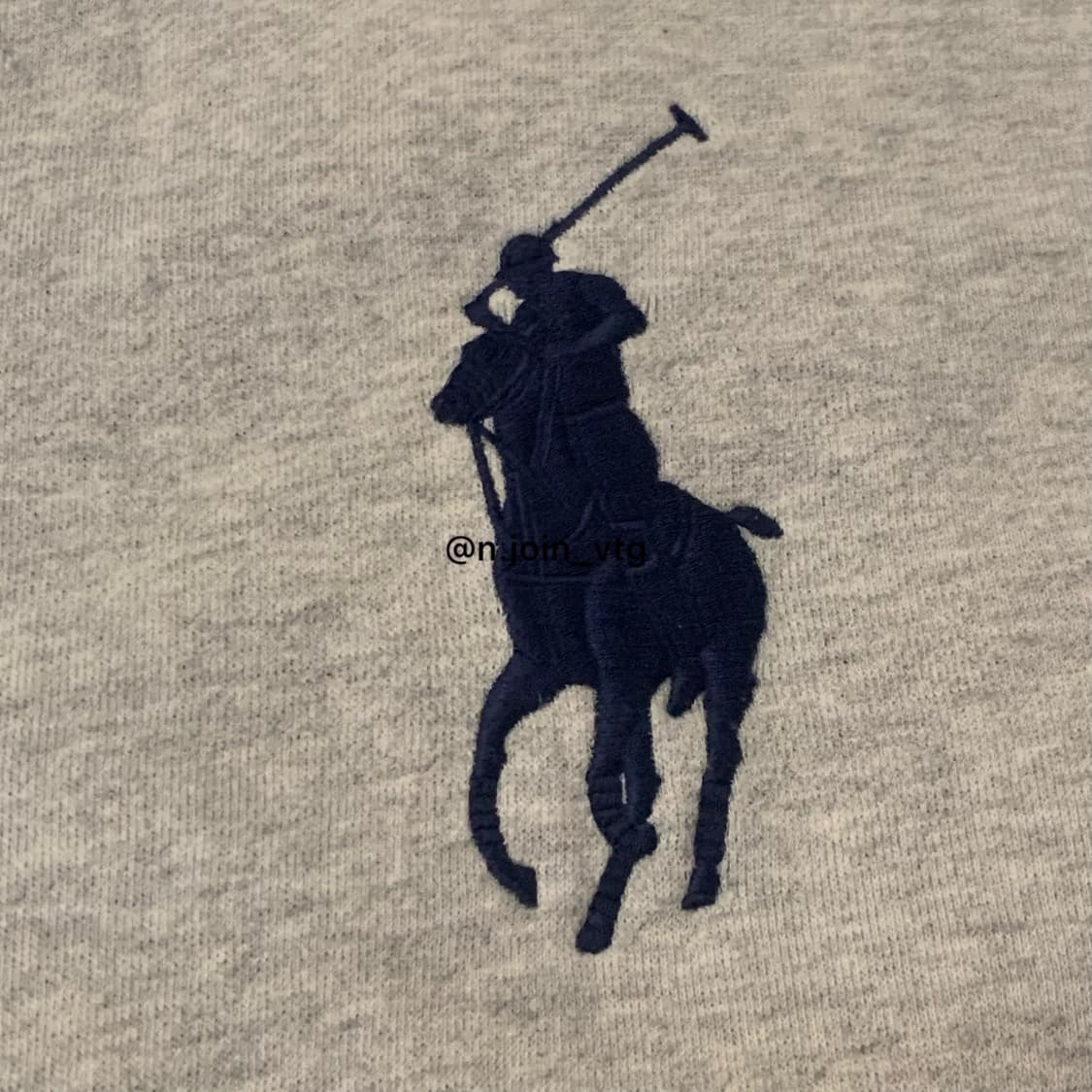 폴로 랄프로렌 빅포니 성조기 US 미국 그레이 코튼 면 져지 상품이미지4