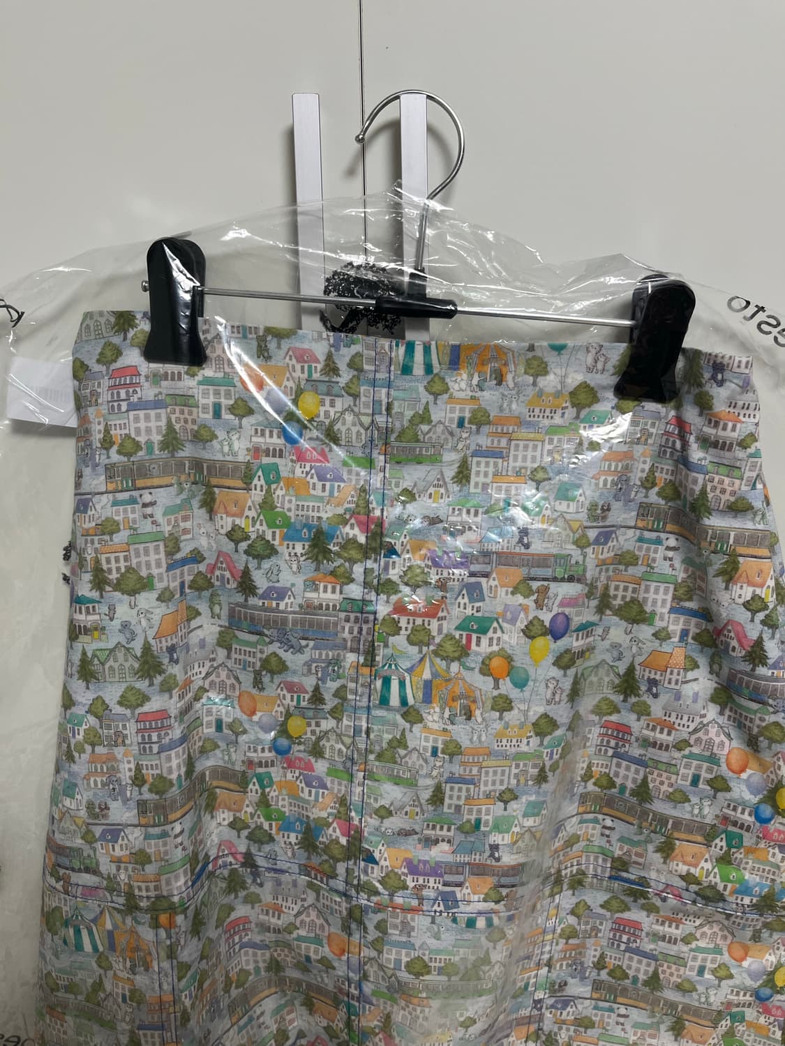 pesto section midi skirt - sky village 상품이미지3