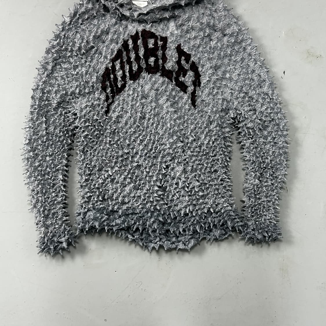 더블렛 22AW 시보리 후드티 상품이미지5