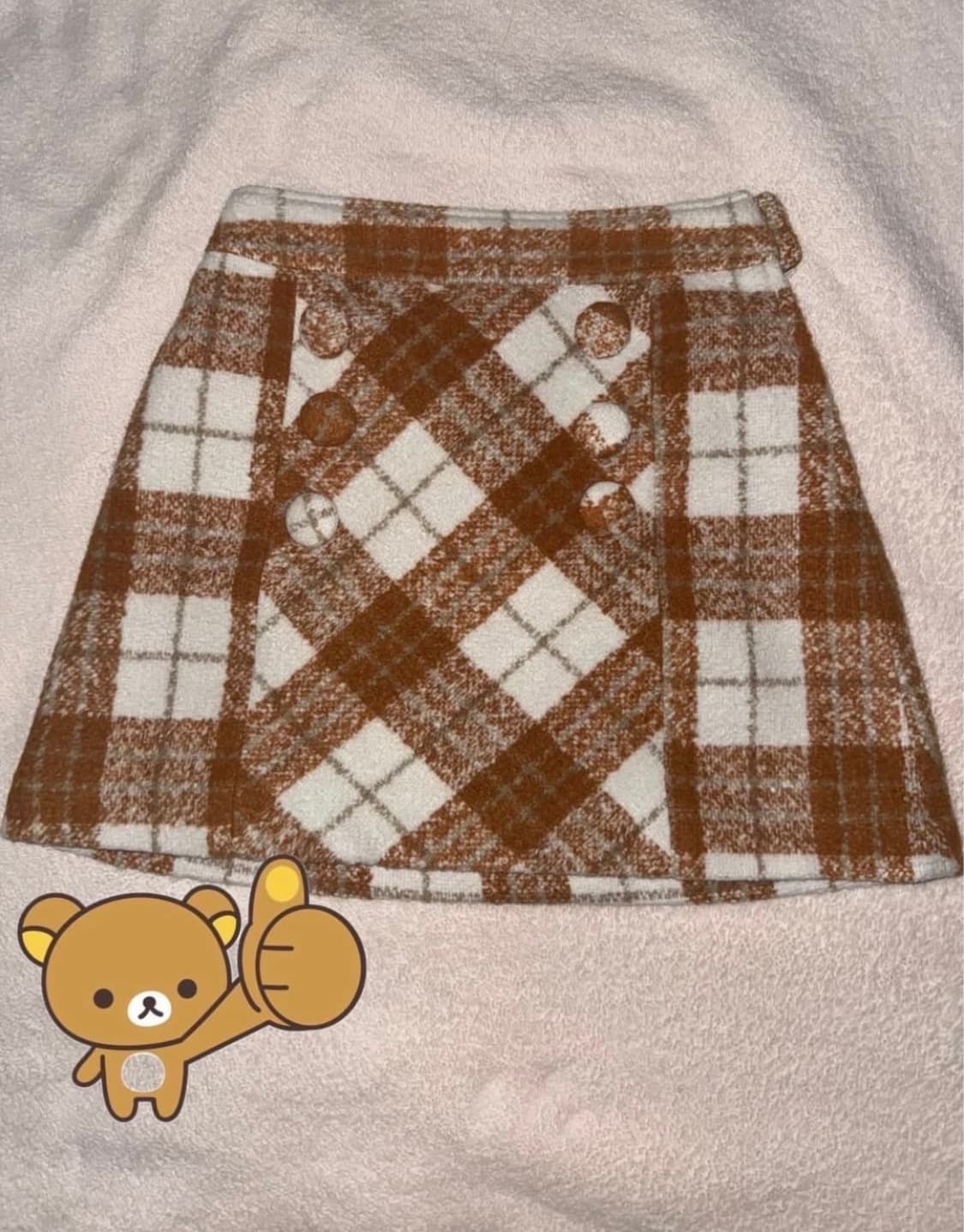 리즈리사 초코 아가일 스커트 큐롯 라떼갸루 히메갸루 상품이미지1